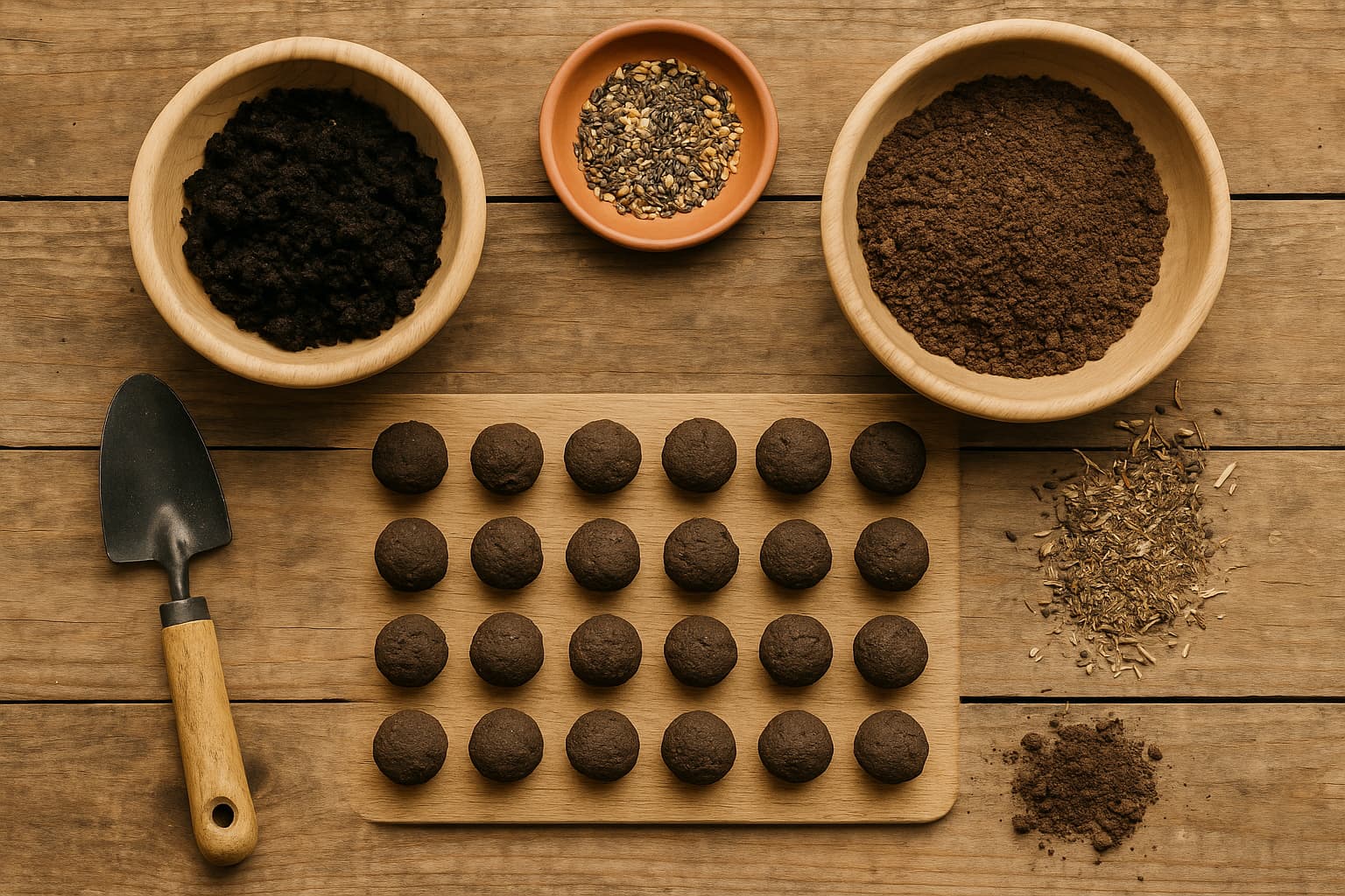 Illustration : Les bombes à graines : trente minutes de boulettes de terre pour fleurir jardinières et coins de jardin