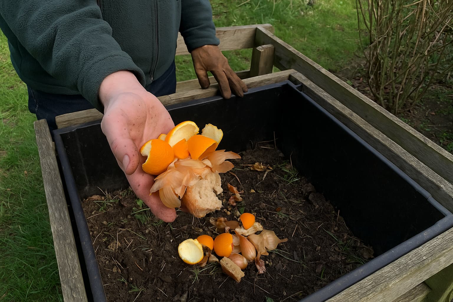 Illustration : Agrumes, oignons, pain : ce qu'on peut vraiment mettre au compost (et les vrais interdits)