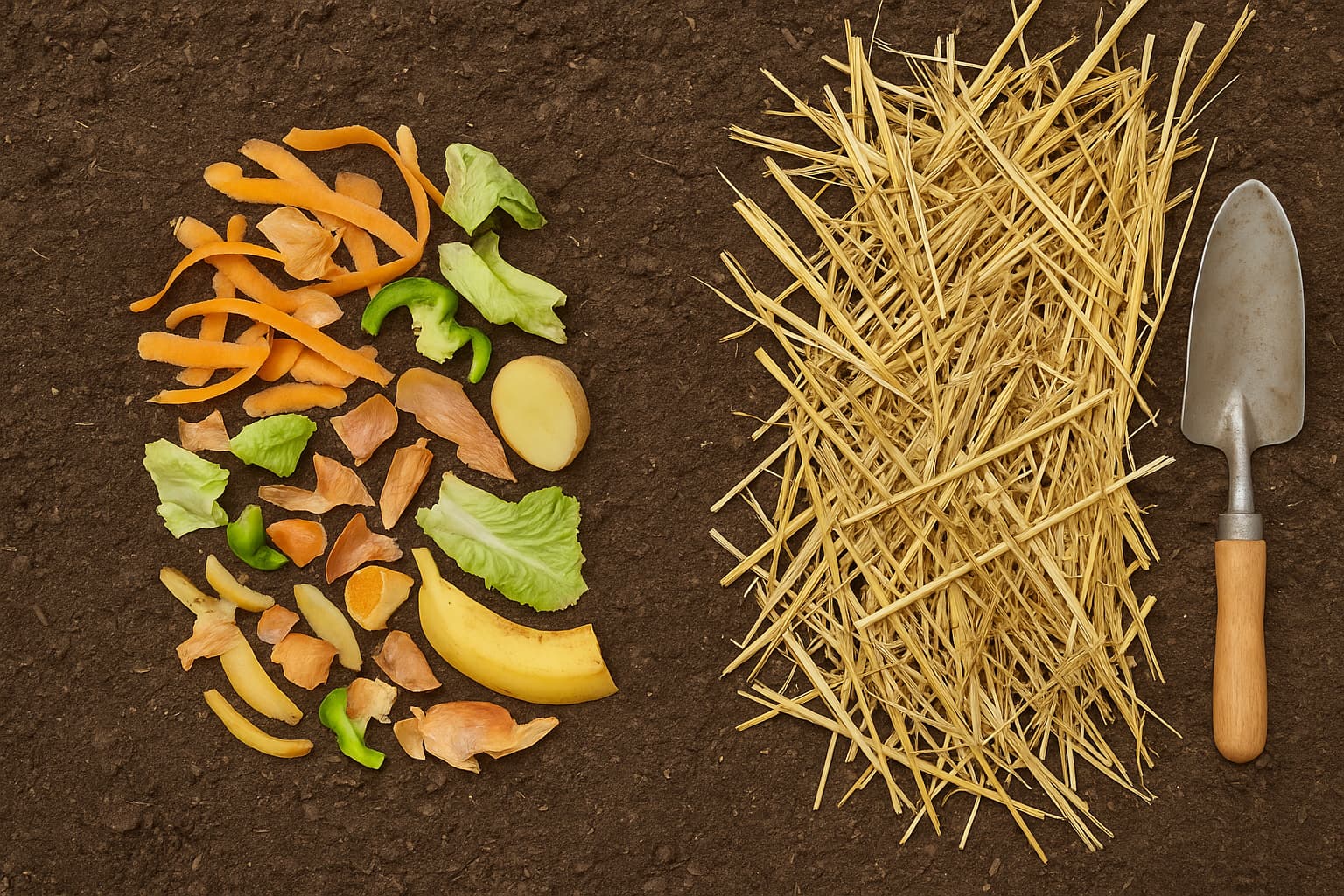 Illustration : Le compostage de surface : nourrir la terre du potager sans bac ni retournement
