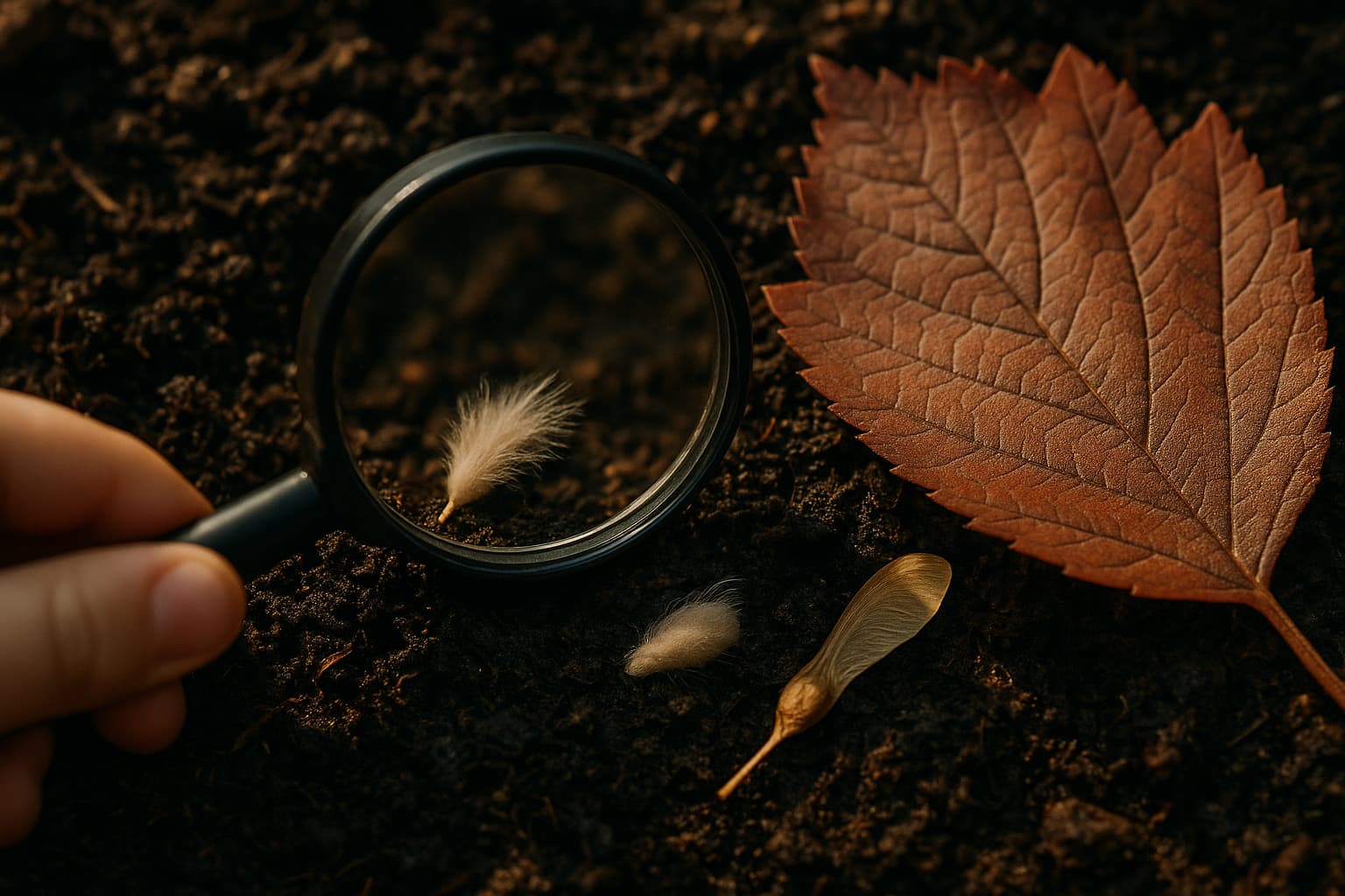 Illustration : La chasse au trésor nature : une liste illustrée pour explorer le parc en ne ramassant que ce qui est tombé